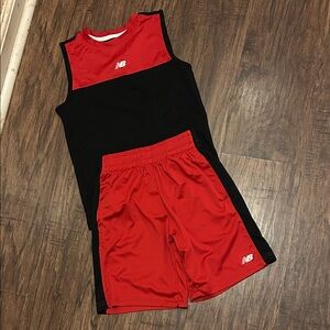 New Balance Red and Black Sports Ensemble